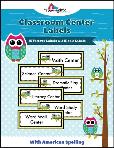 Classroom Center Labels - US