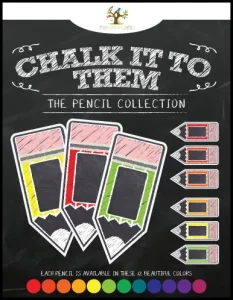 Chalkboard Editable Classroom Labels Rainbow Colors