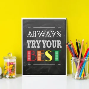 Inspirational Posters - Always Try Your Best