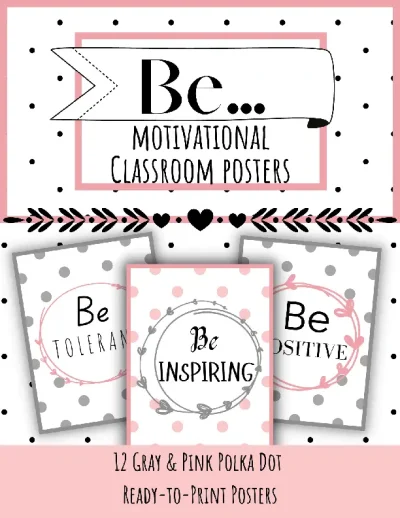 Be...Motivational Classroom Posters Cover