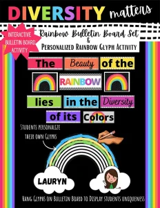 Diversity Matters Rainbow Bulletin Board Set