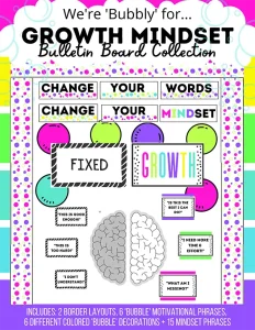 Growth Mindset Bulletin Board Collection