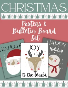 Christmas Posters & Bulletin Board Set
