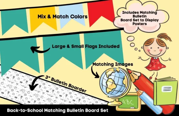 45+ Classroom Rules Poster & Bulletin Board Set - Learning Attic