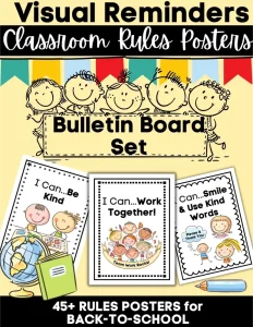 Classroom Rules Visual Reminder Posters
