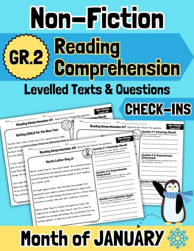 Grade 2 - Non-Fiction Reading Comprehension Passage for January