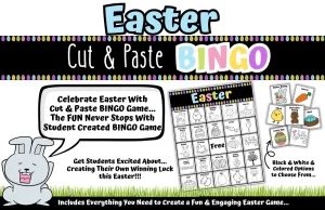 Easter Cut & Paste BINGO