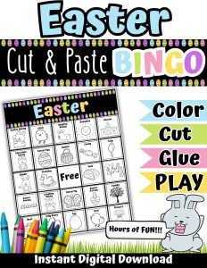 Easter Cut & Paste BINGO