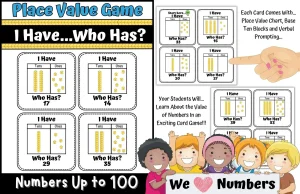 Place Value Card Game I Have Who Has