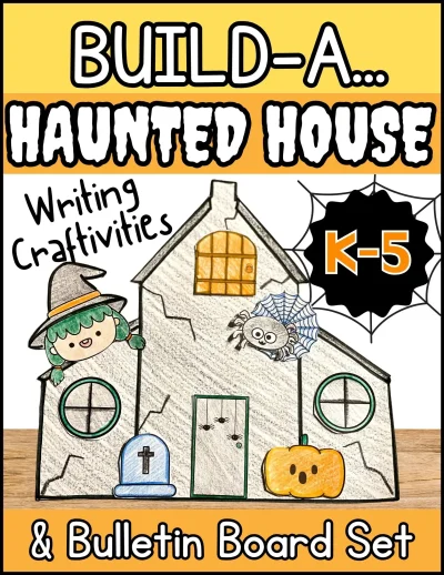 Build A Haunted House Writing Craftivity & Bulletin Board Set