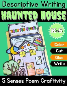 Haunted House Descriptive Writing Craftivity