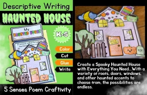 Haunted House Descriptive Writing Craftivity