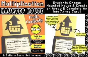 Multiplication Haunted House Math Craft