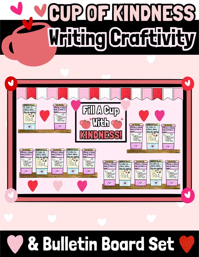 I Show KINDNESS Writing Craftivity & Bulletin Board Set