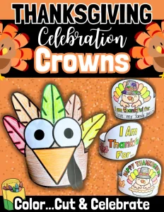 Thanksgiving Crown Craft November Activity Turkey Headband Fall Name Craft