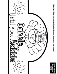 Thanksgiving Crown Craft November Activity Turkey Headband Fall Name Craft