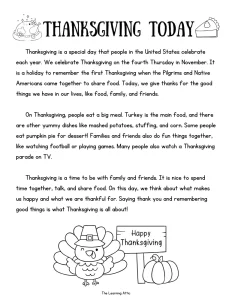 Thanksgiving Craft + Art & Writing Project | My Thankful Lapbook + November
