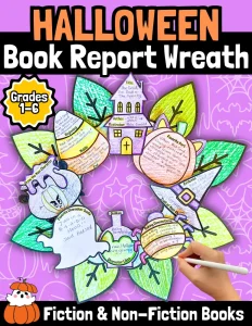 HALLOWEEN Book Report, October Reading Activity & Reading Comprehension K-6