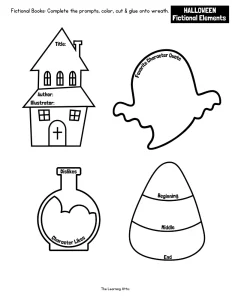 HALLOWEEN Book Report, October Reading Activity & Reading Comprehension K-6