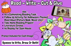 HALLOWEEN Book Report, October Reading Activity & Reading Comprehension K-6