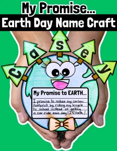 Earth Day Name Writing Craft