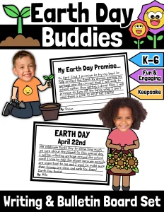Earth Day Writing Craft Activity & Bulletin Board Set K-6