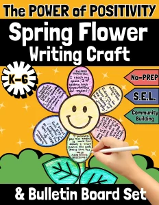 The Power of Positivity Spring Flower Writing Craft & Bulletin Board Set