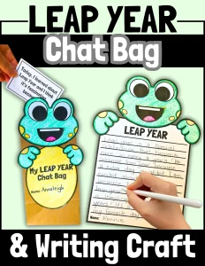 Leap Year Craft Writing Prompt Leap Day 2024 Frog Activity